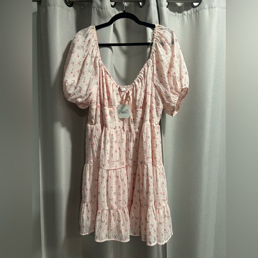 Altar'd State Pink Floral Mini Dress